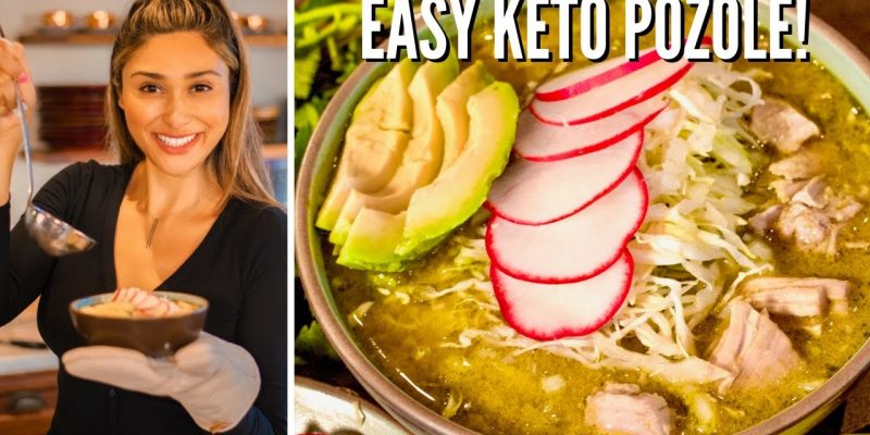 HOW TO MAKE THE BEST POZOLE VERDE EVER! EASY Keto Pozole Recipe | Mexican Green Chicken Pozole